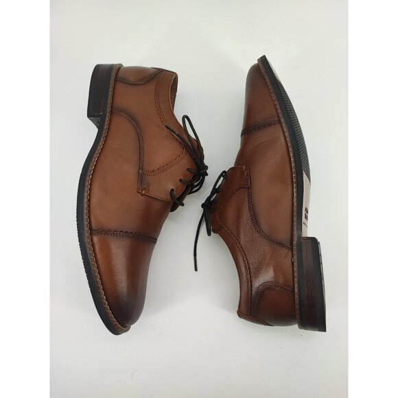 Nunn Bush Men\'s Fifth Ward Flex Brown Leather Cap Toe Oxford Shoes Size 10.5M main image 6